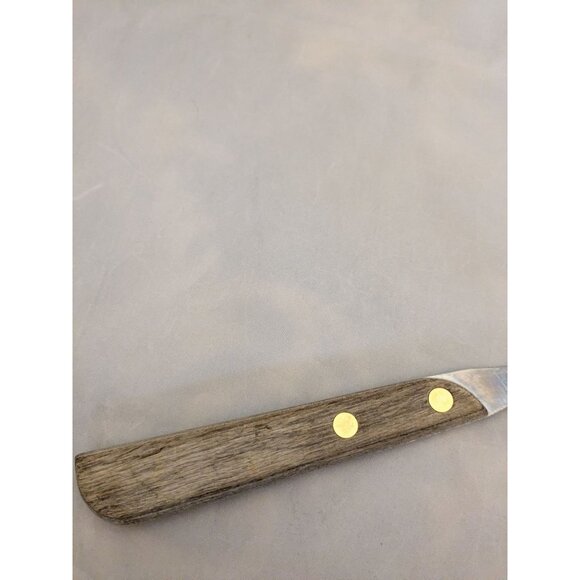 Vintage Meat Fork 10" Wood Handle Stainless Steel - Picture 6 of 8